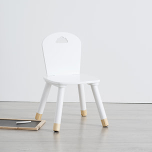 Chaise enfant "Douceur" blanche