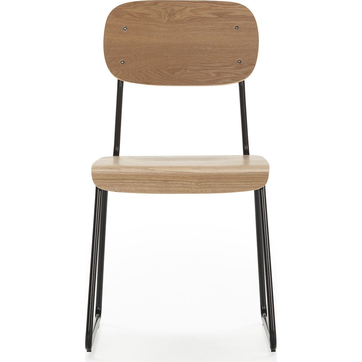 Lot de 2 chaises effet bois - EKEN
