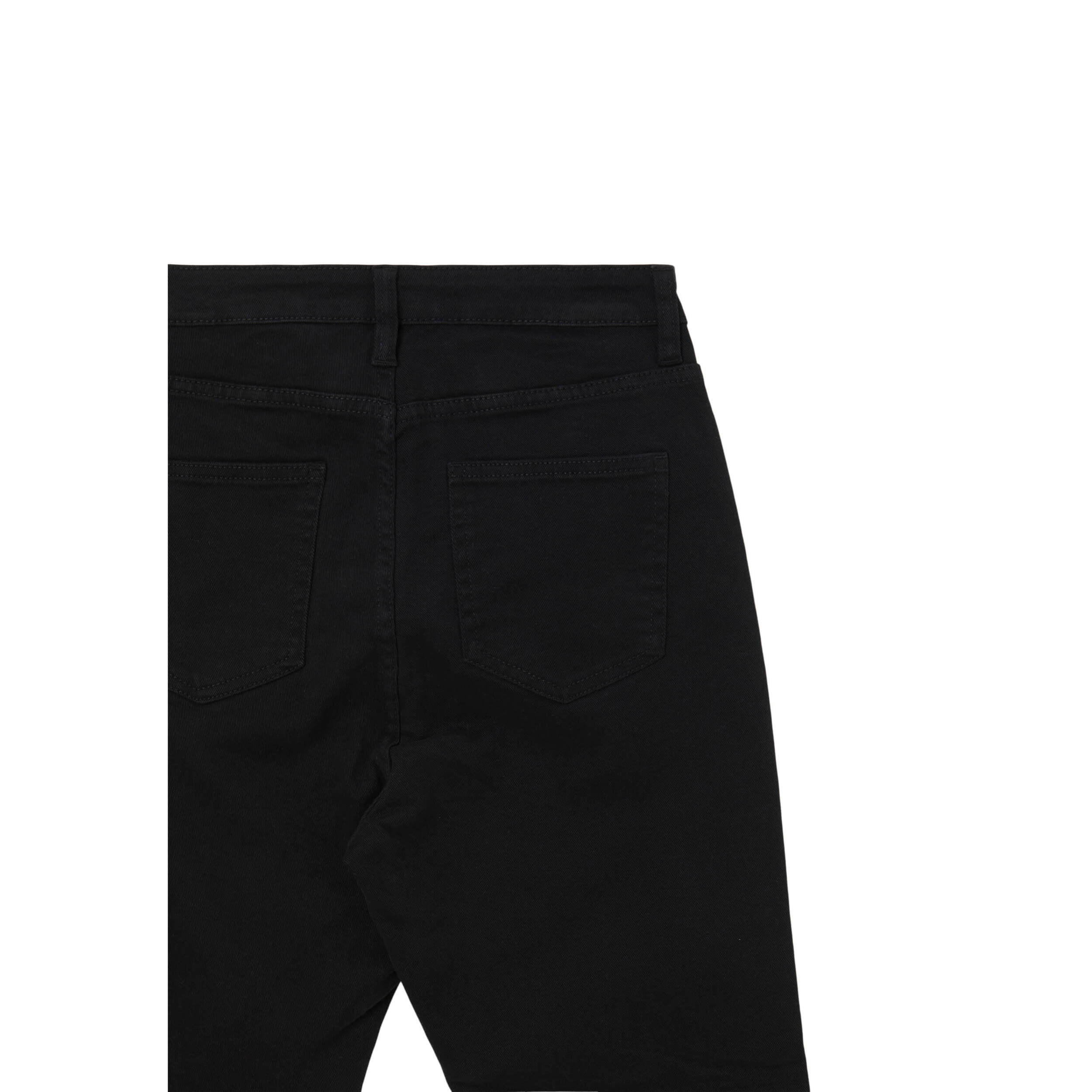 Pantalone cropped flare in cotone