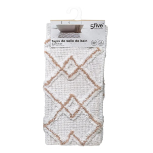 Tapis 50x75cm blanc taupe