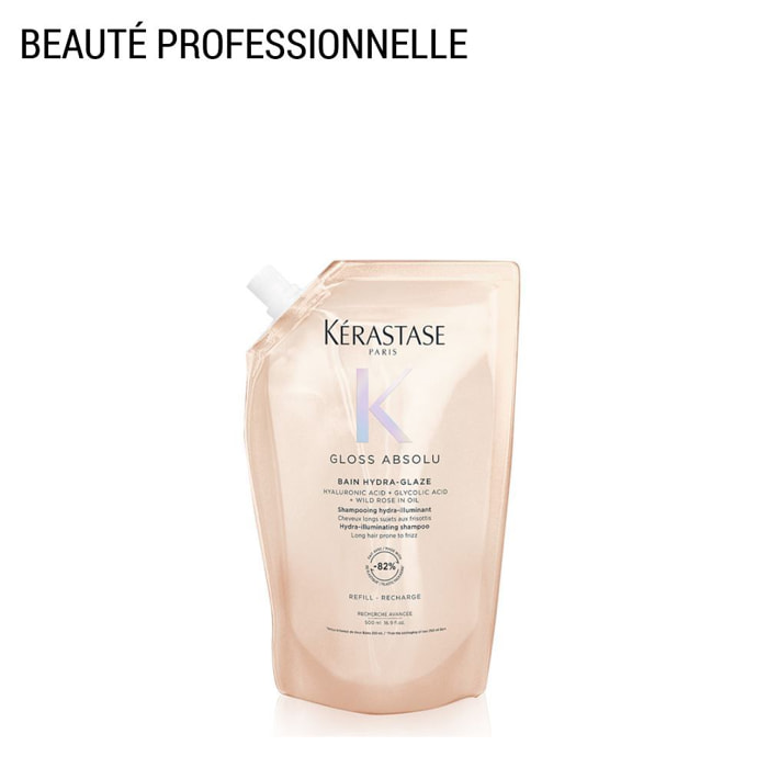 Gloss Absolu - Recharge Bain Hydra-Glaze pour Cheveux Longs Sujets aux Frisottis