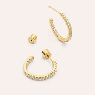 Pendientes Aro Scarlett S Baño Oro