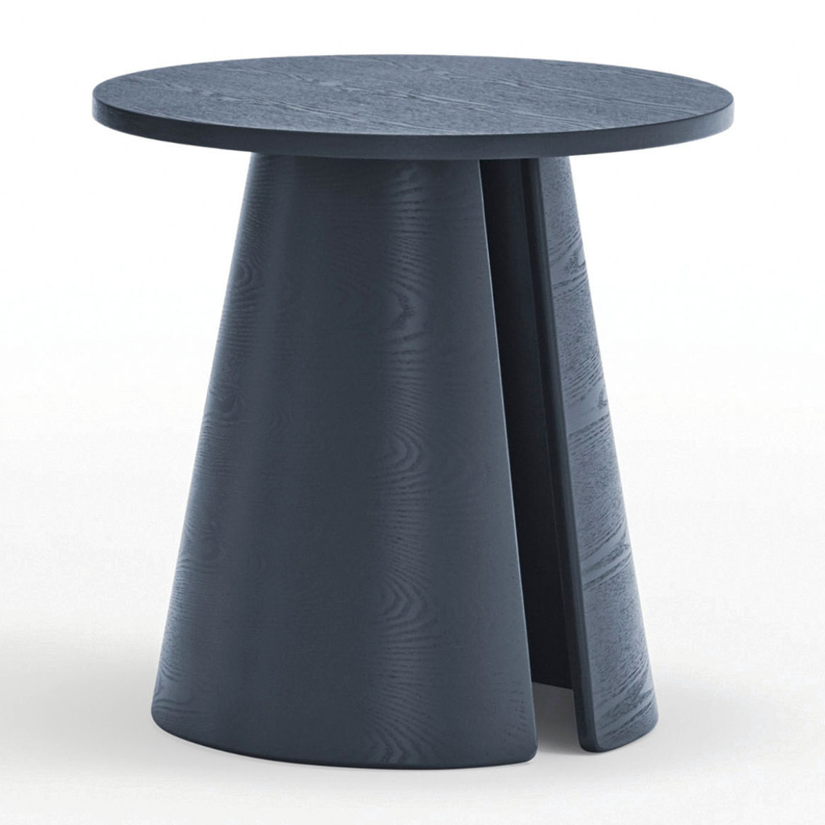 Mesa auxiliar redonda Cep azul oscuro