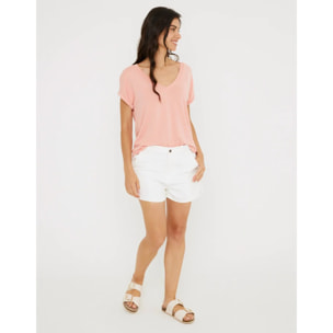 Camiseta Manga Corta Rosa - Amiyin