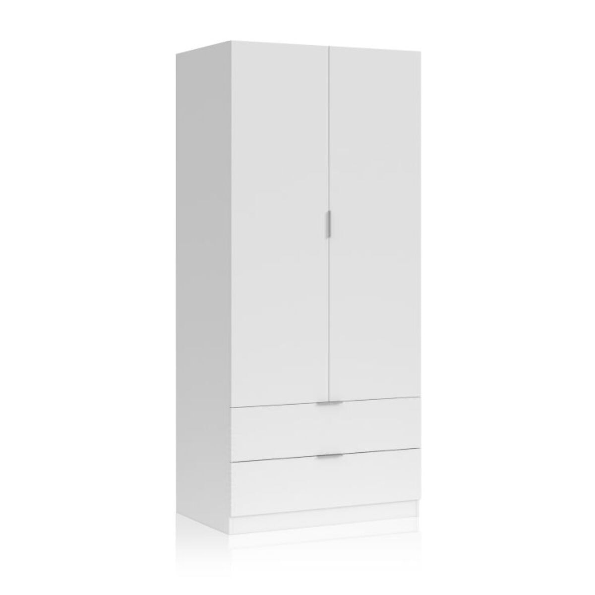Armario Lark 2 Puertas 2 Cajones Blanco