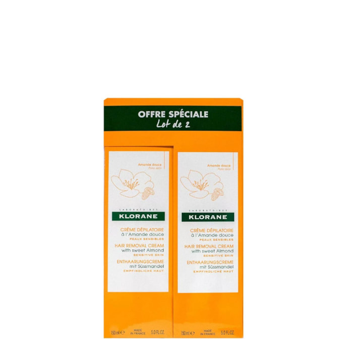 Amande Douce - Duo Crème dépilatoire Jambes - 2x150 ml