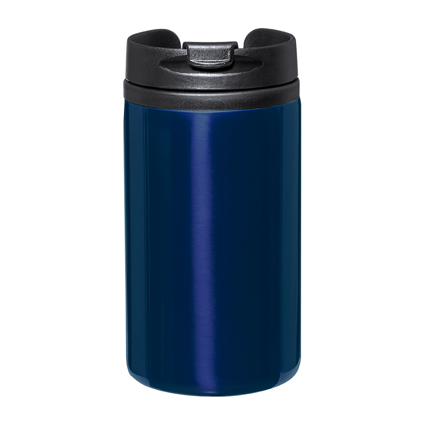 Vaso térmico en acero inox de 290ml de capacidad y doble pared. Con tapa dosificador y base acolchada de espuma.