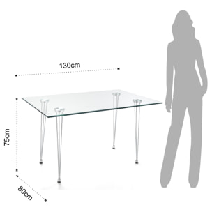 Tomasucci TABLE / BUREAU MATRA Transparent