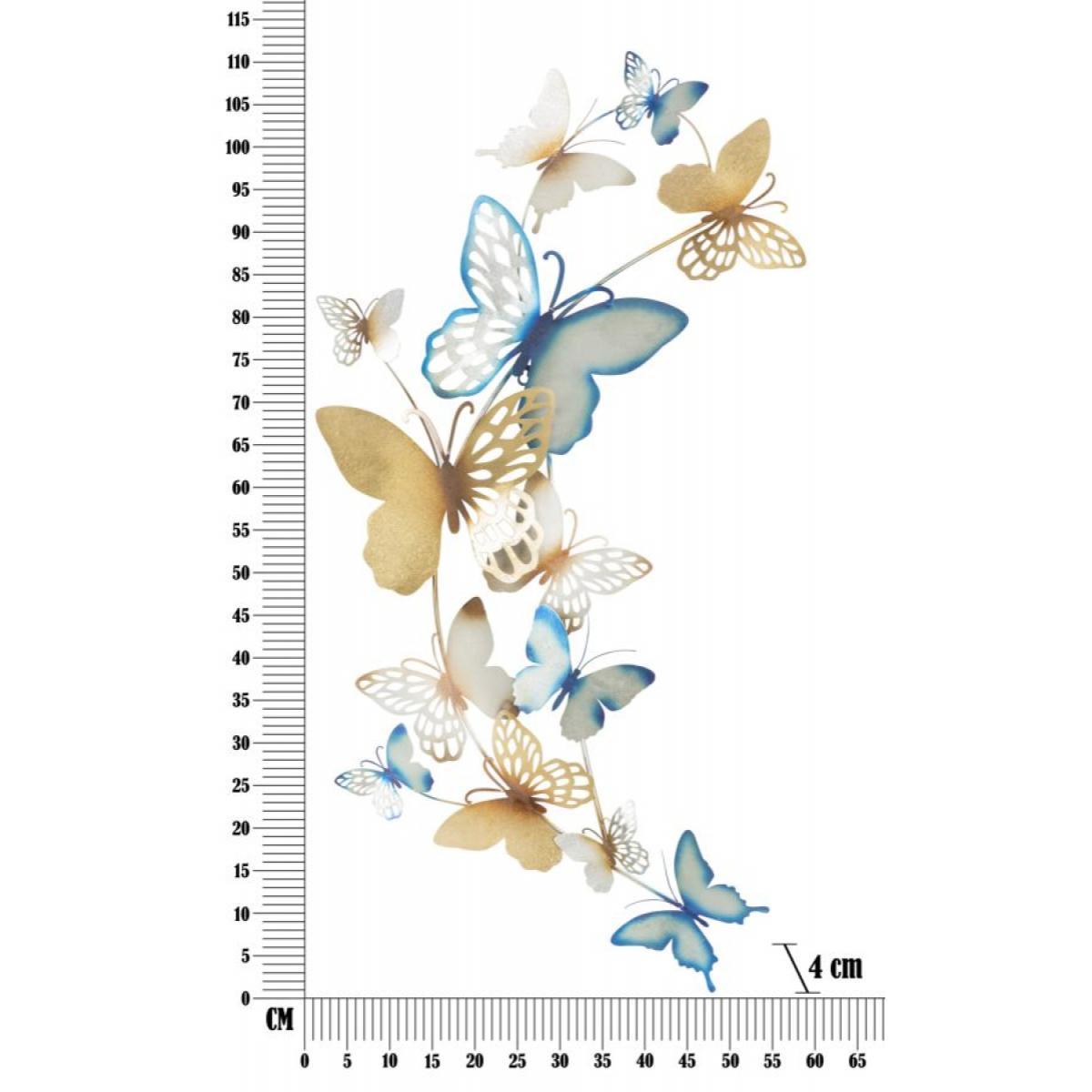 PANNELLO DA MURO BUTTERFLIES C CHARME1921 MULTICOLORE