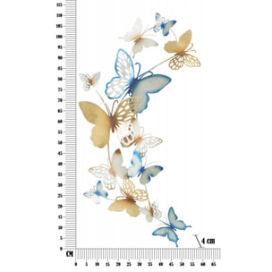 PANNELLO DA MURO BUTTERFLIES C CHARME1921 MULTICOLORE