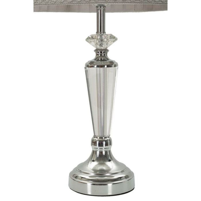 LAMPADA DA TAVOLO SILVERY CM Ø 30X56