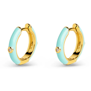 Orecchino Spark Sky Enamel Placcato Oro