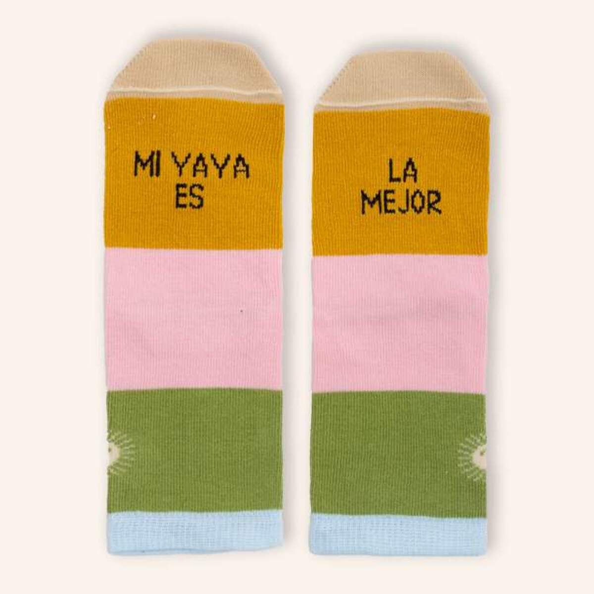 Calcetines Mini "Mi yaya es la mejor" talla 23-26