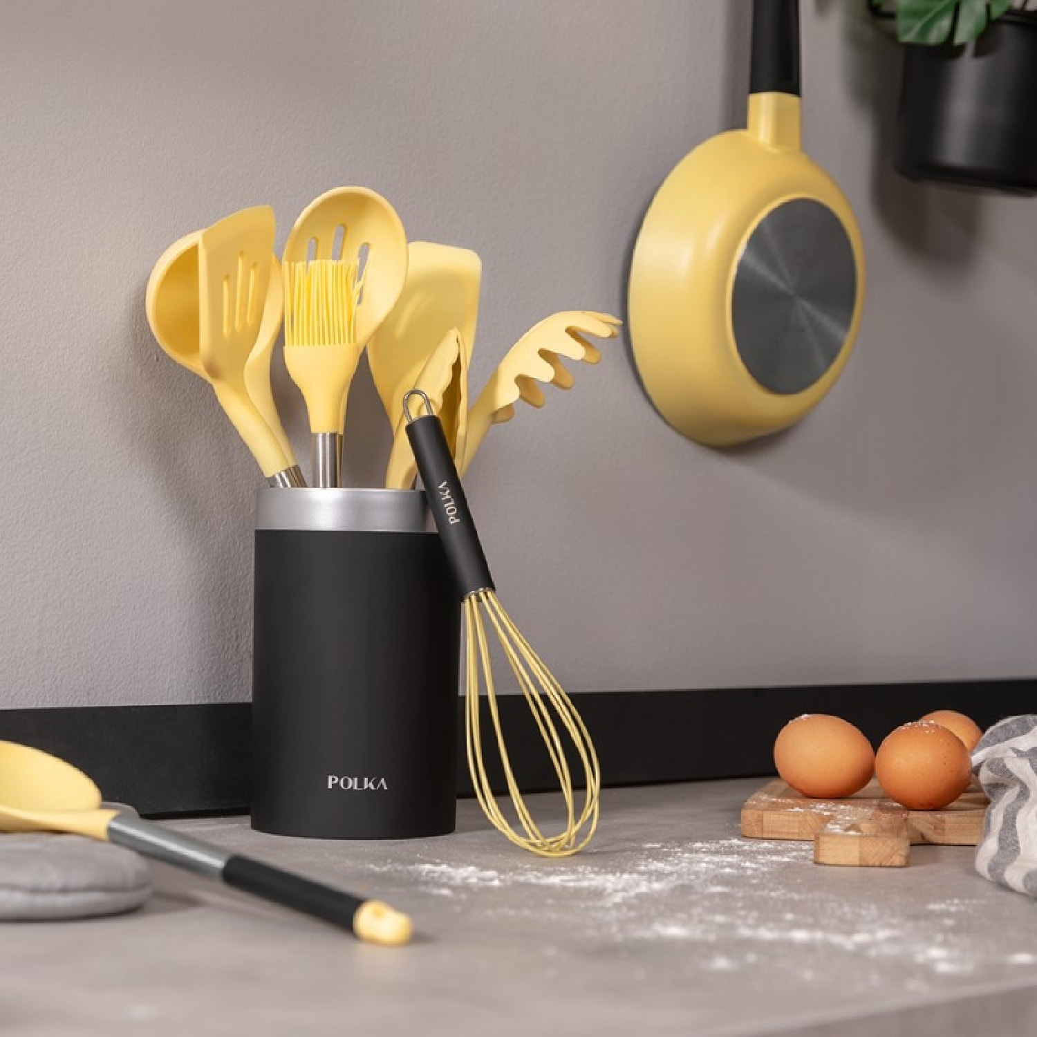 Cecotec Ustensiles de cuisine en silicone Polka Experience Vulcano Set de 9 pièc