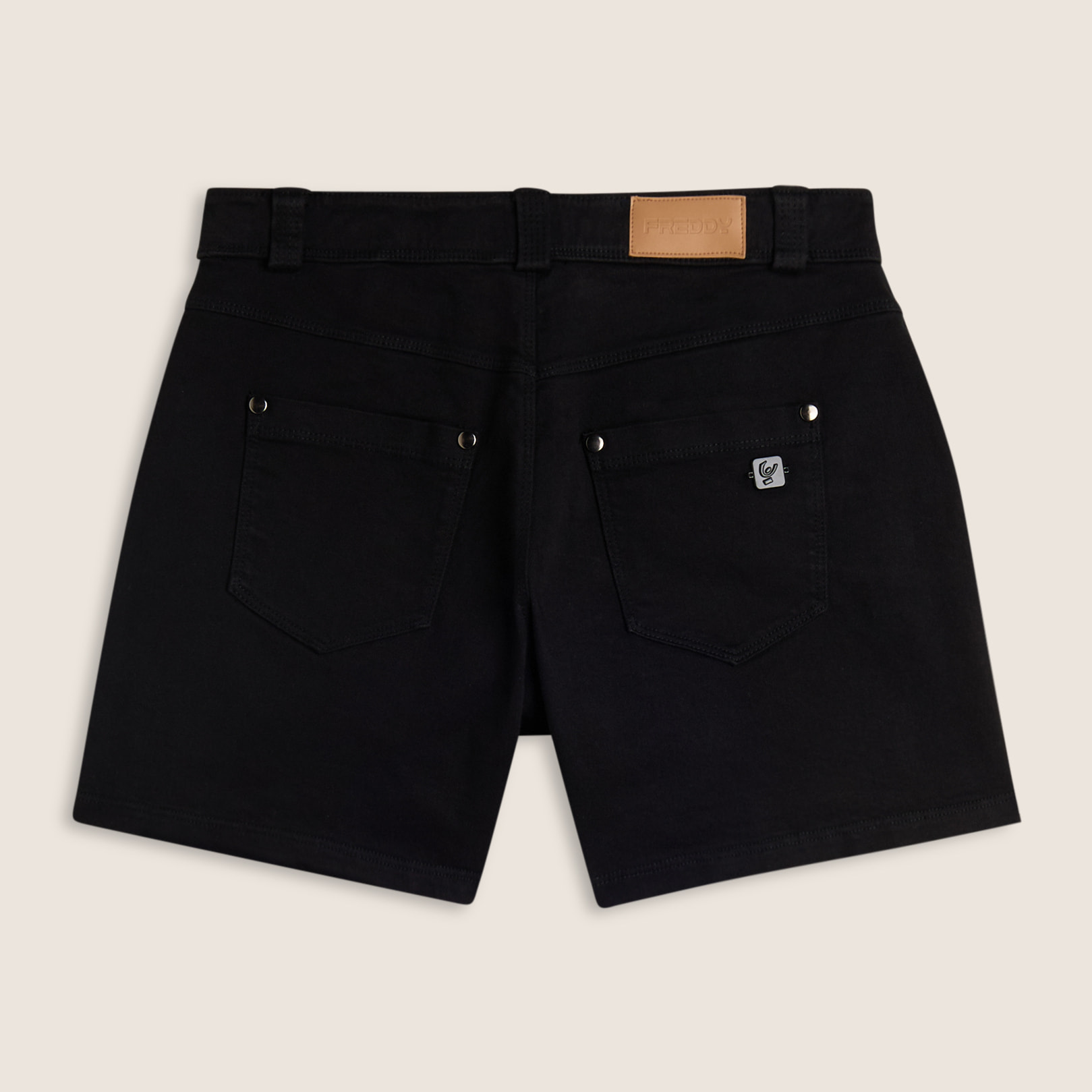 Pantaloncini corti 5 tasche in heavy jersey stretch