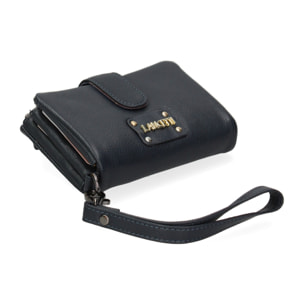 Portafoglio donna in vera pelle - Modello False - Casual - 13.5 x 10.0 x 3.0 cm