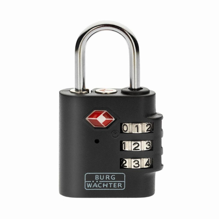 Cadenas à combinaison BURG WAECHTER avec ouverture additionnelle - TSA 77 30SB