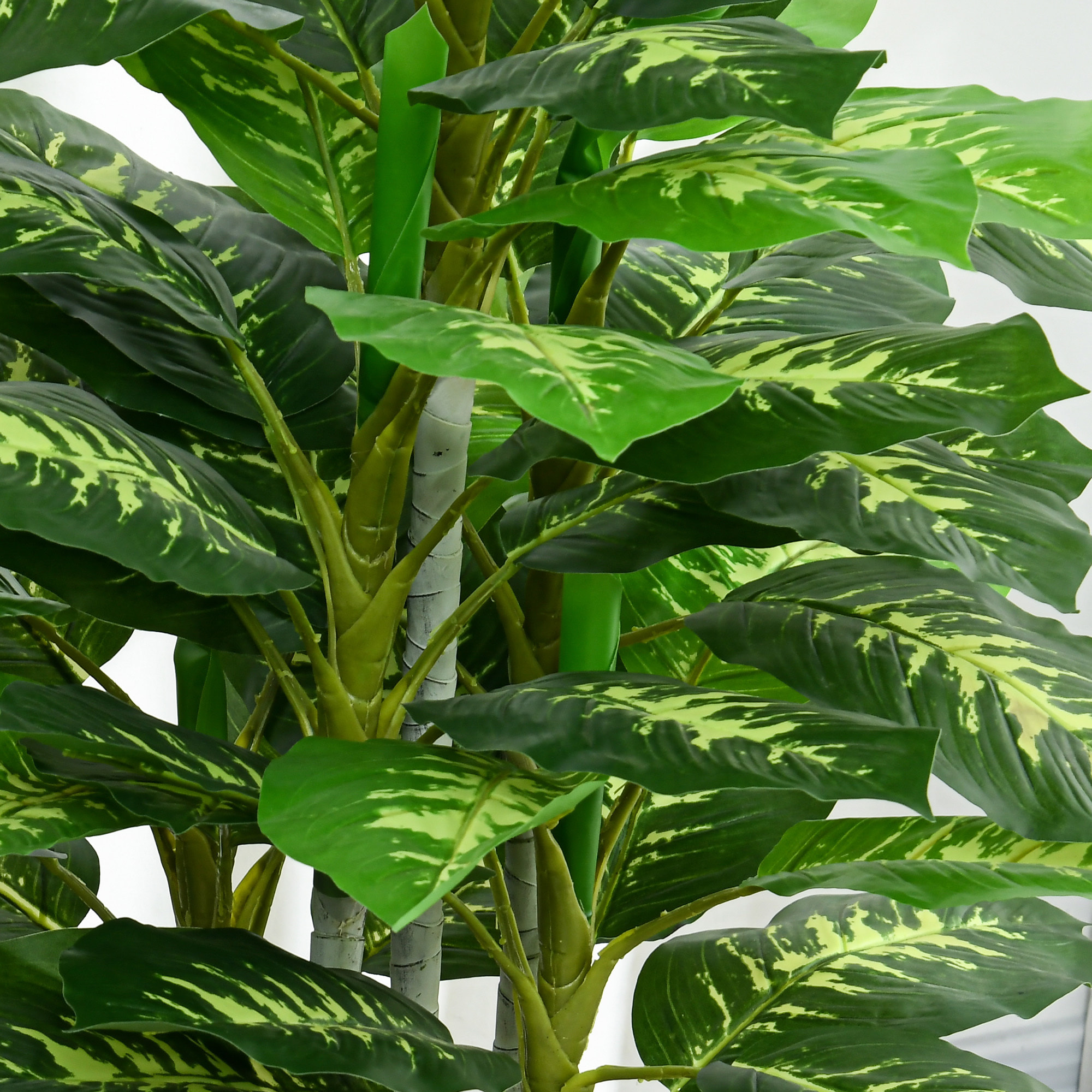 Árbol Artificial de Perenne 120 cm Planta Artificial Decorativa Grande Decoración para Hogar Oficina Balcón Dormitorio Verde