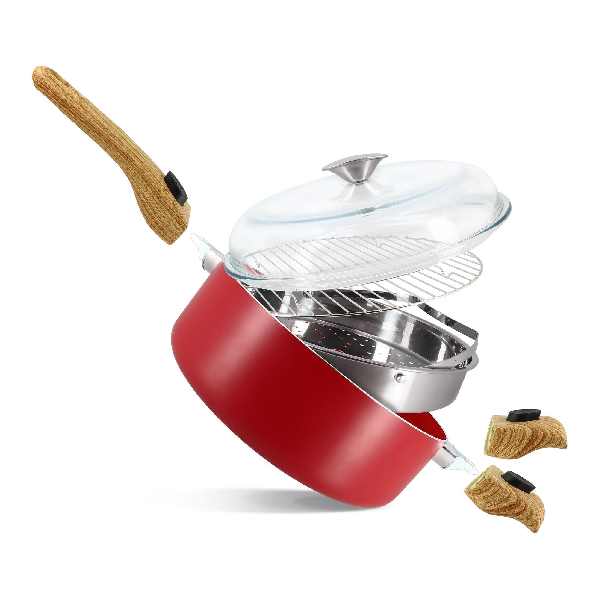 Poêle multifonction en revêtement céramique - tous feux COLORAMA