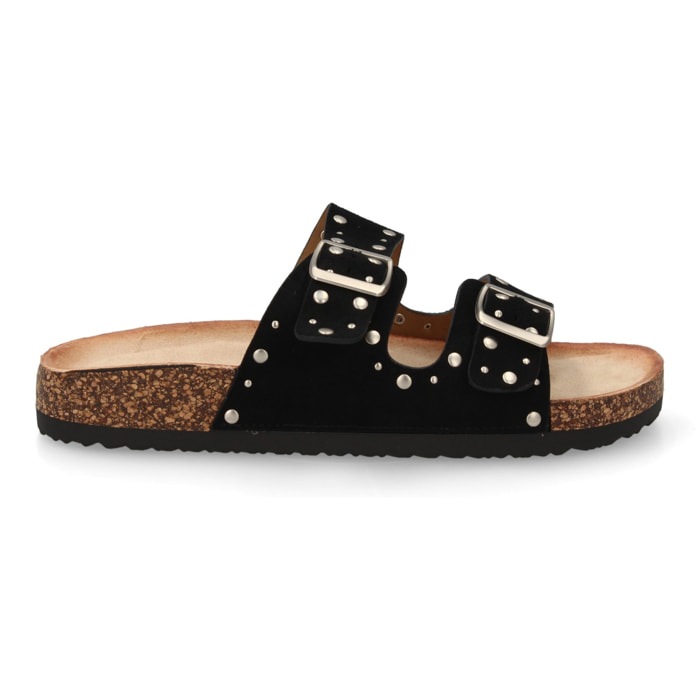 Sandalia bio mujer cómoda con tachuelas