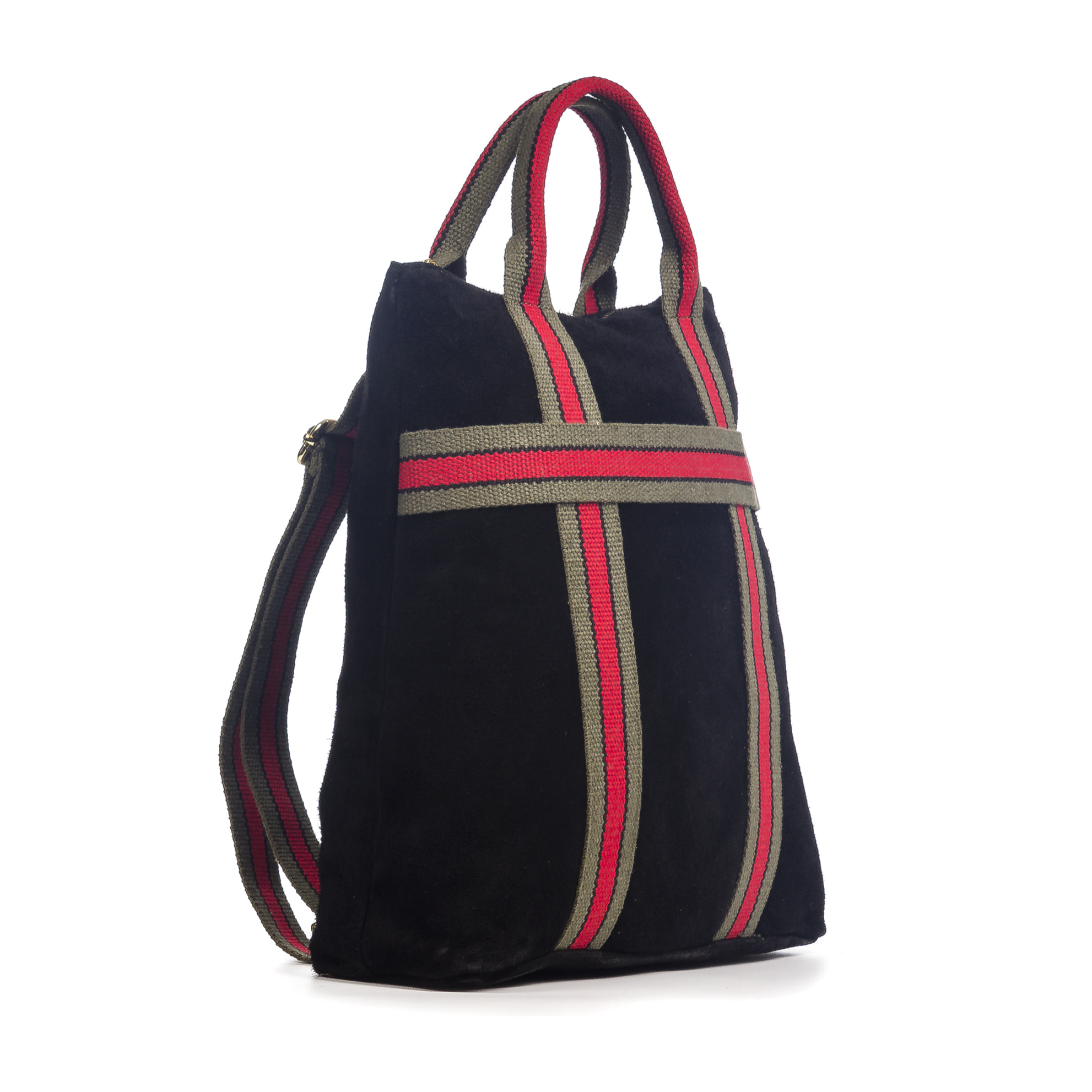 Venusta Bolso mochila Mujer.Piel auténtica Gamuza  Lona Premium Estampado