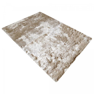 Tapis shaggy fait main motif uni MOODIL