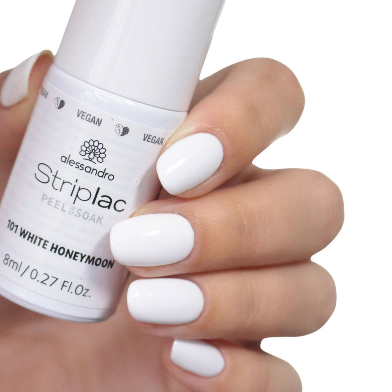 Striplac Peel or Soak - Vernis Semi-permanent - 101 White Honeymoon  8 ml