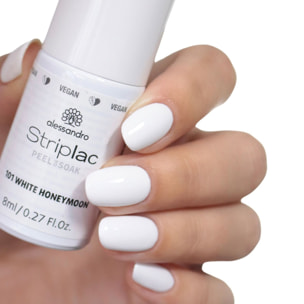 Striplac Peel or Soak - Vernis Semi-permanent - 101 White Honeymoon  8 ml