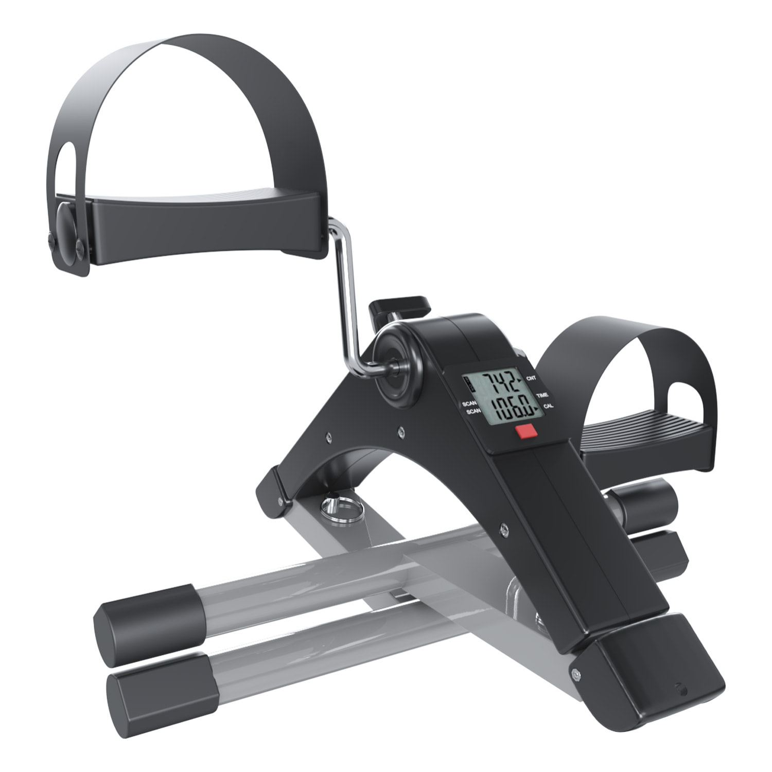 Pedaliera Riabilitazione Mini Cyclette Dispositivo Pieghevole Per Anziani Pedali Antiscivolo Display LCD Esercizio Fitness Da Tavolo Scrivania