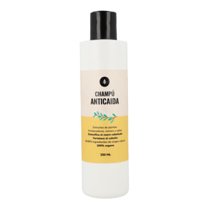 PLANETA HUERTO | Champú Anticaída 250 ml – Fortalece el Cabello desde la Raíz, Estimula el Crecimiento y Reduce la Caída