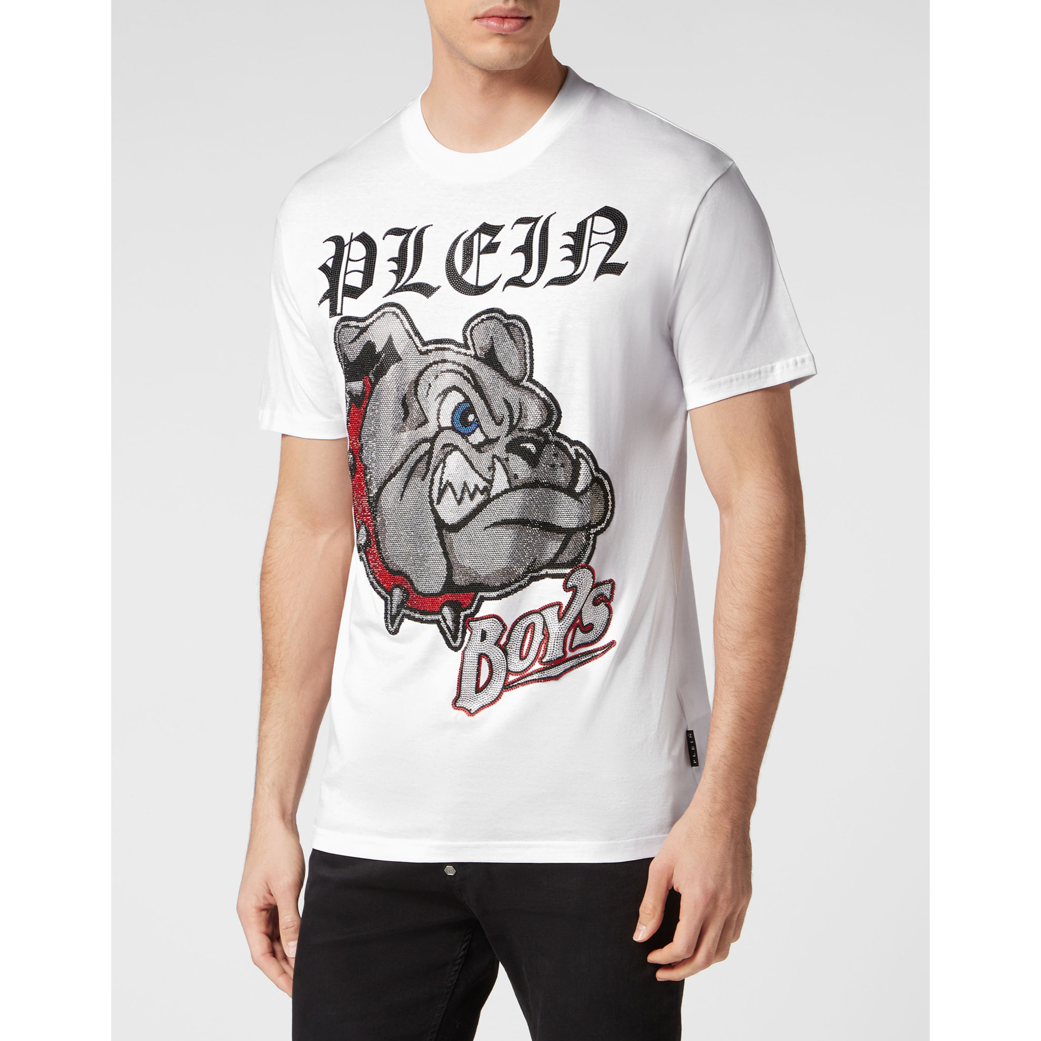 PHILIPP PLEIN T-Shirt Round Neck BULLDOGS