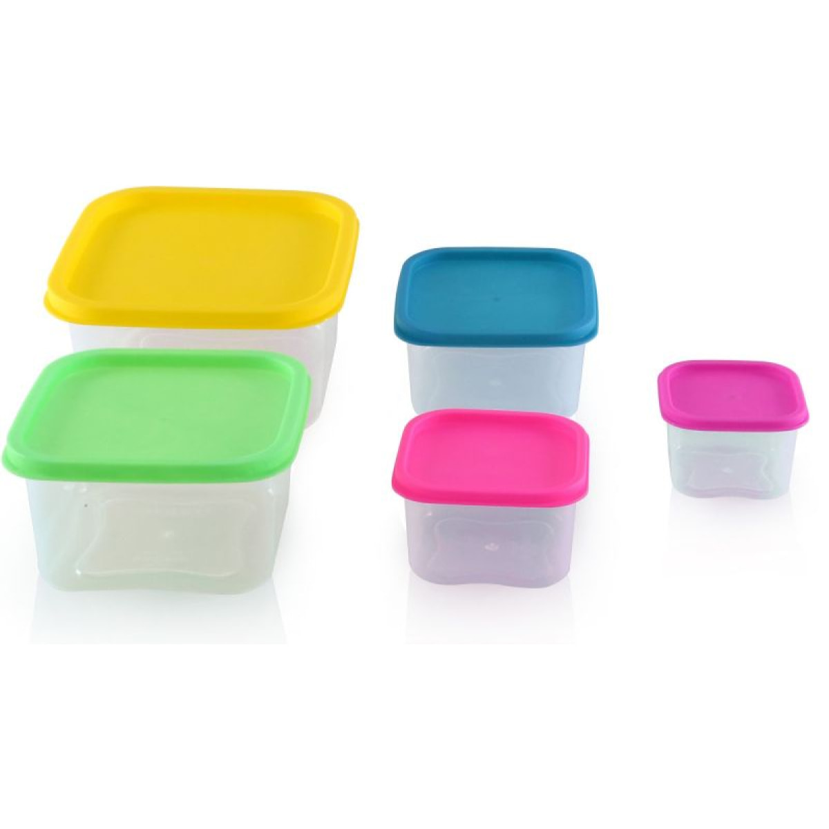 Ensemble de boites de conservations alimentaires 5 pièces Herzberg HGSFS5N1