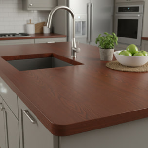 Rouleau adhésif bois noyer foncé au mètre - Autocollants Revêtement Adhésif Cuisine Meubles Salle de bain