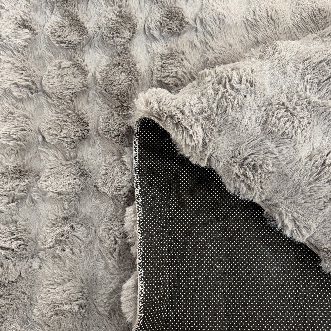 BUBBLE - Tapis doux anthracite