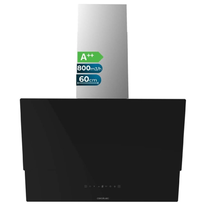Cecotec Cappa decorativa Bolero Flux DT 608001 Glass Black A++