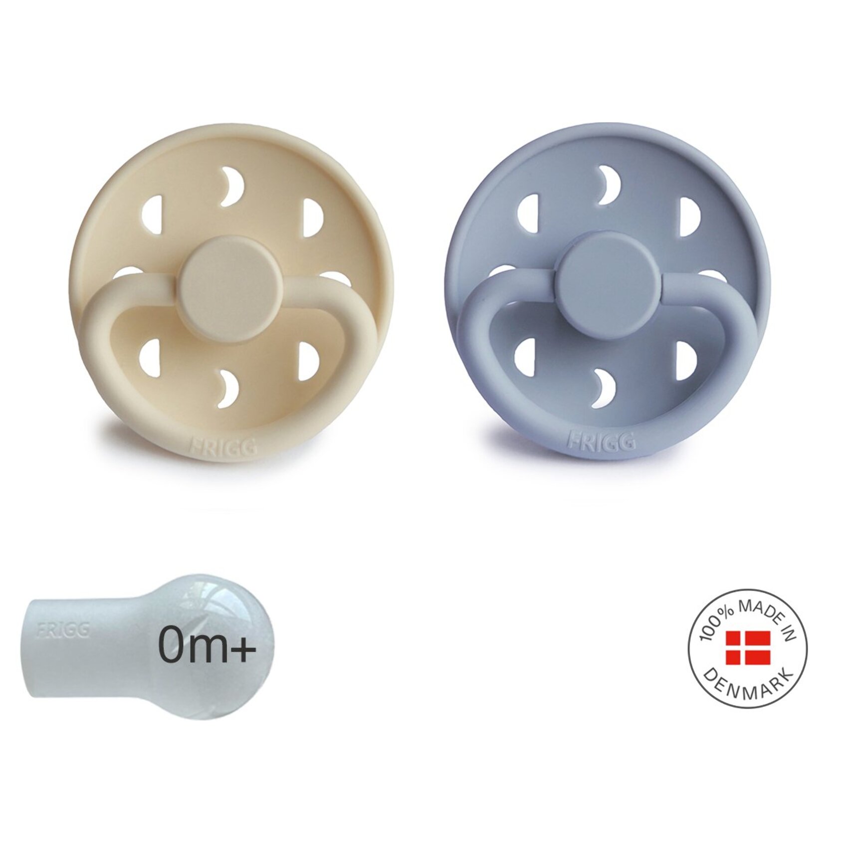 Frigg Pack 2 Chupetes Block Silicona Moon Phase