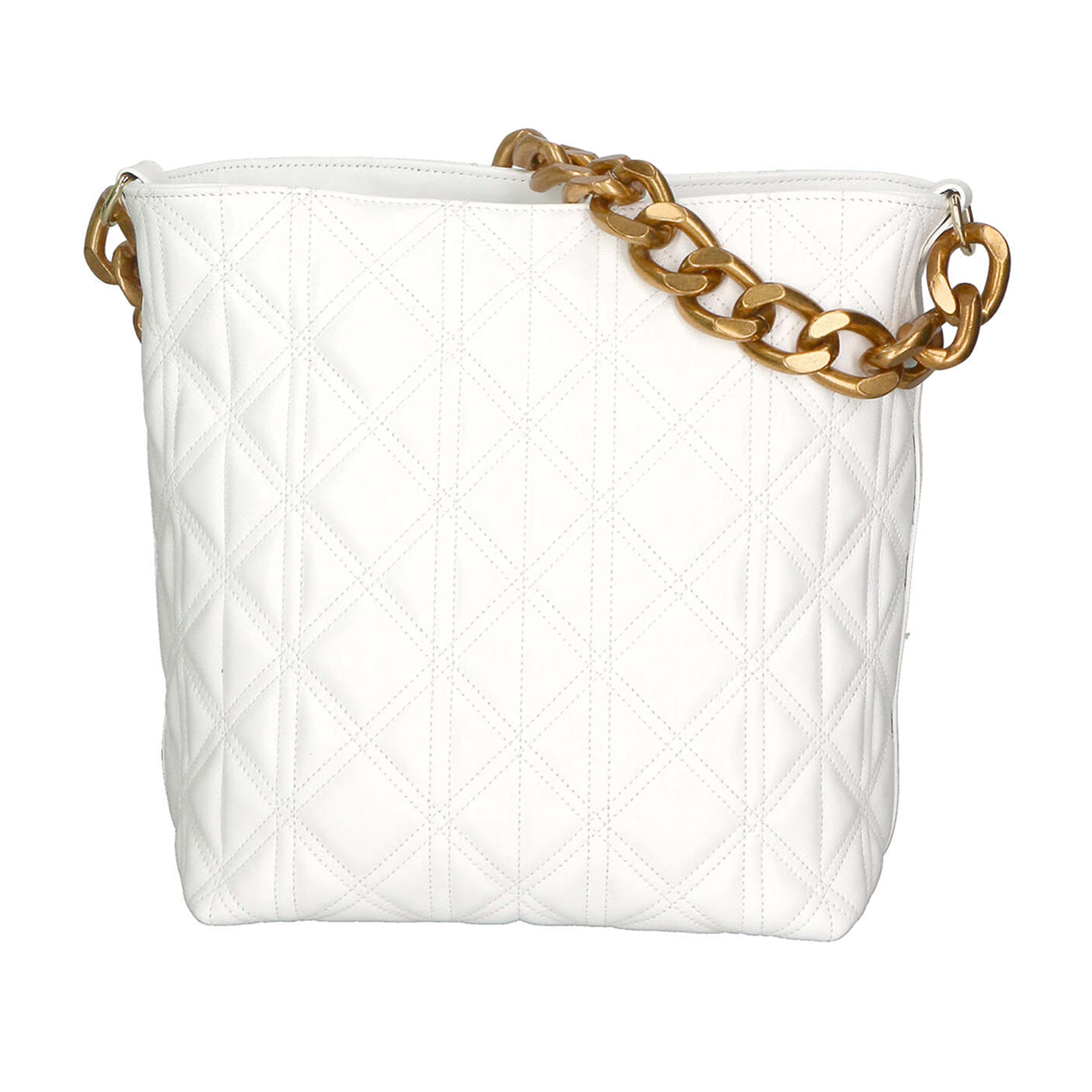 Borsa a spalla da Donna Adra in Vera Pelle Made in Italy 17x31x15,5 cm