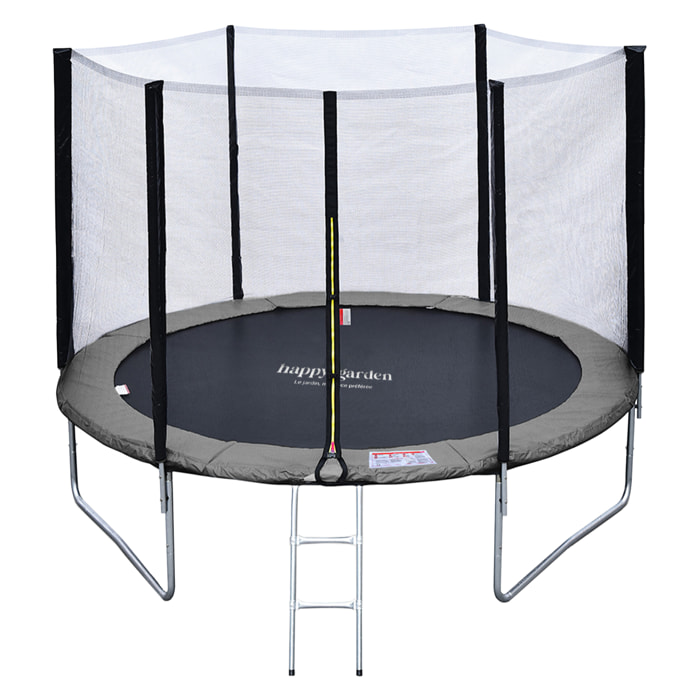 Trampoline réversible avec accessoires - Gris