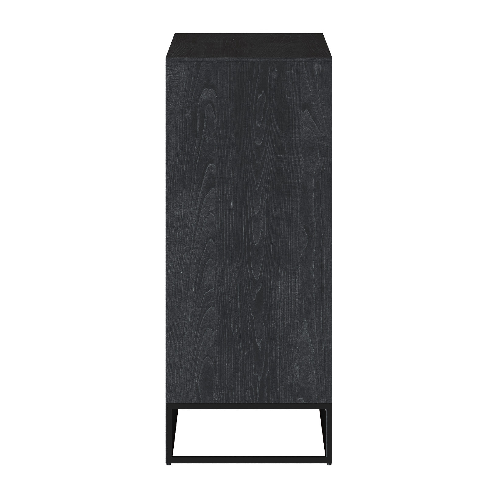 Commode 4 tiroirs en bois d'acacia et pieds en métal - Jakson
