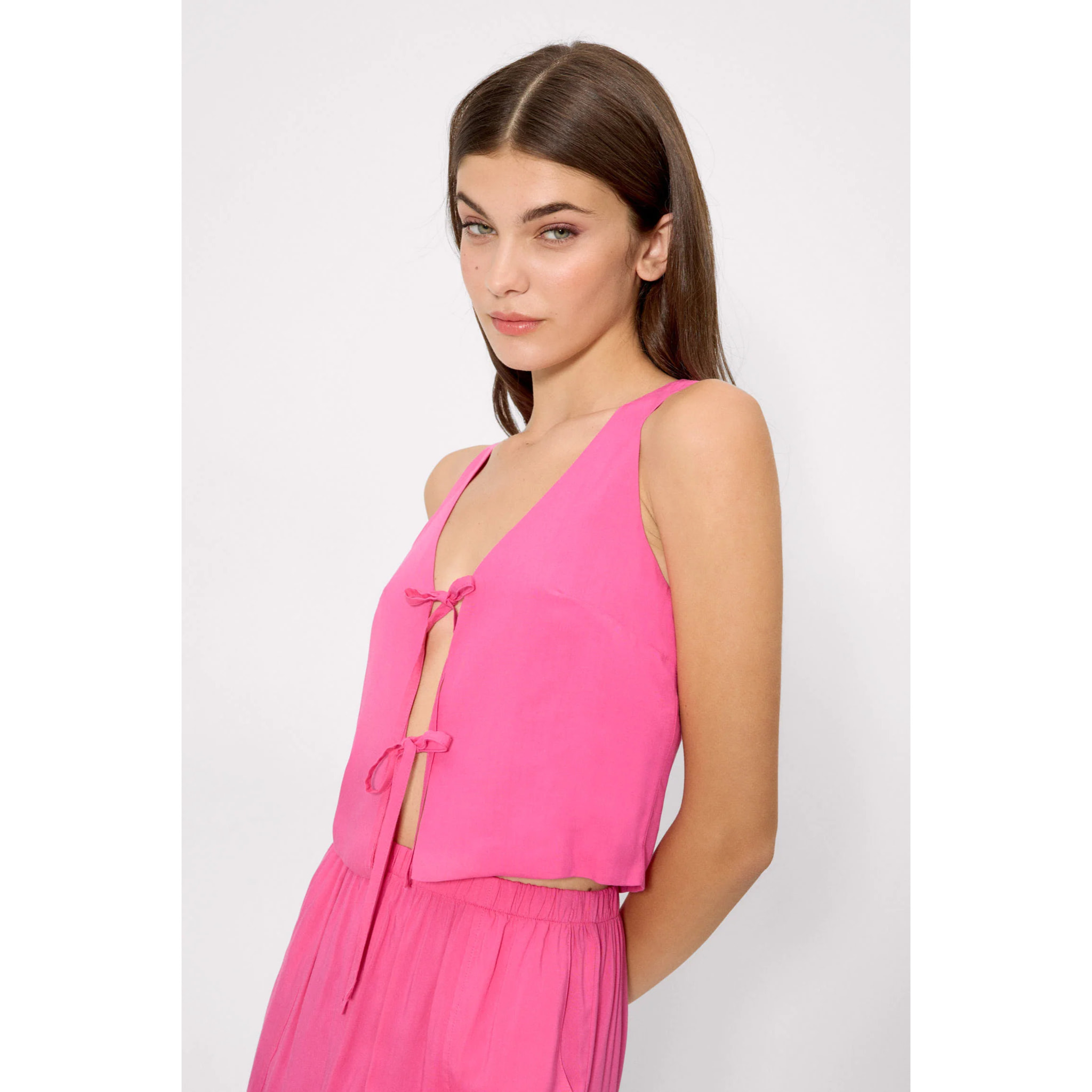T-shirt a maniche lunghe Rosa