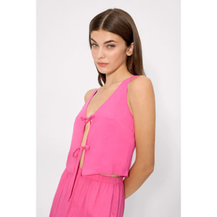 T-shirt a maniche lunghe Rosa