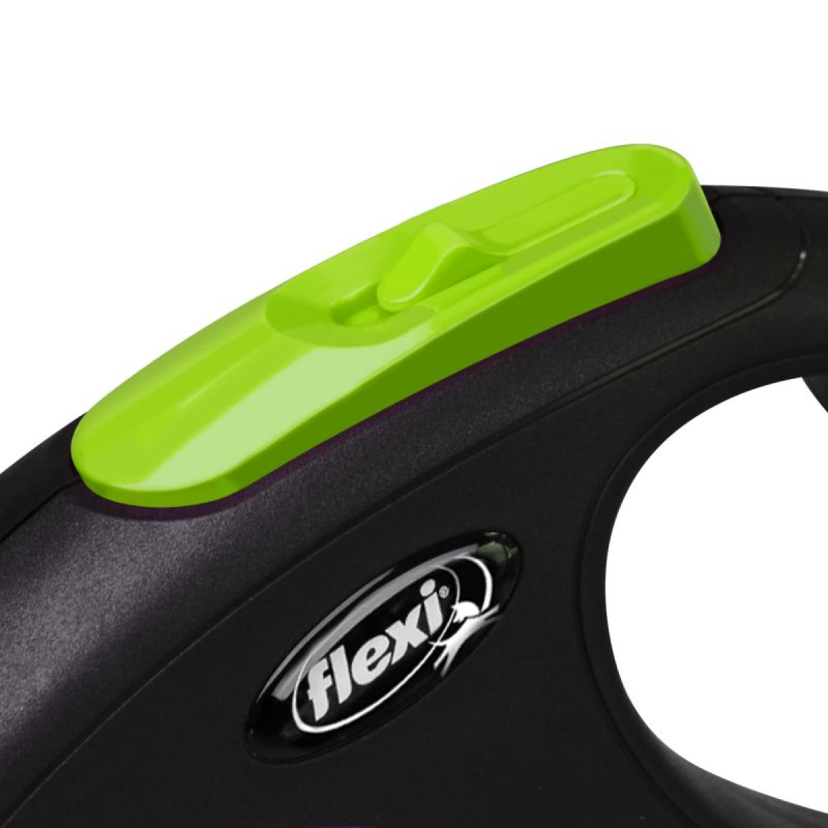 Laisse New Neon S Tape 5 m black/ neon green Flexi CL11T5-251-S-NEOG