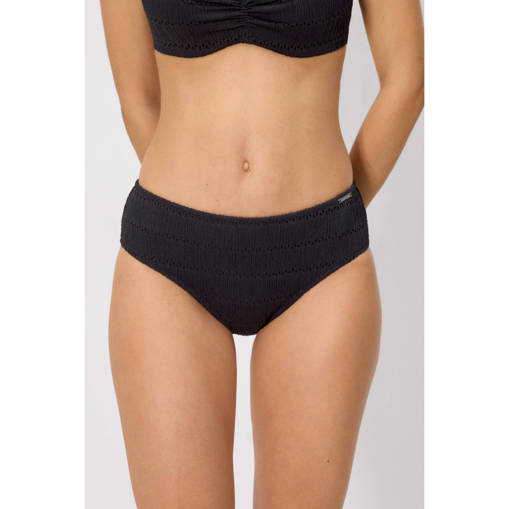 Slip bikini midi Nero