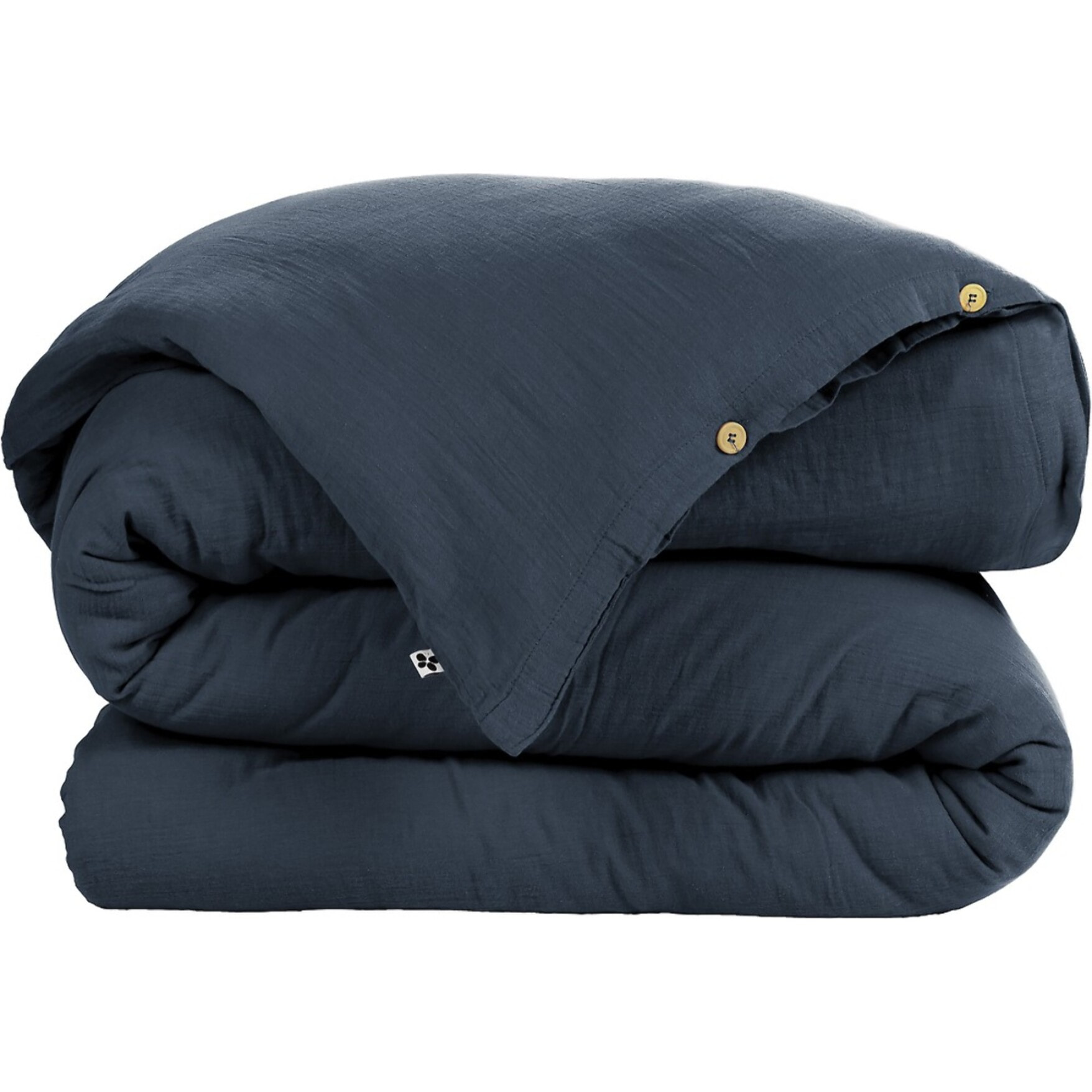 Housse de couette gaze de coton bleu