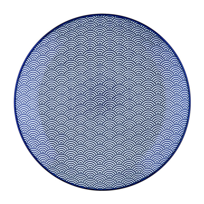 Assiette PATTERN Ø21cm - 6 pièces - Dark blue