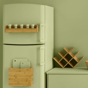 Rangement 8 bouteilles bambou