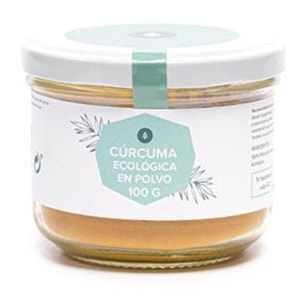 PLANETA HUERTO | Cúrcuma en Polvo Ecológica 100 g en Tarro de Vidrio – Potente Antiinflamatorio y Antioxidante Natural