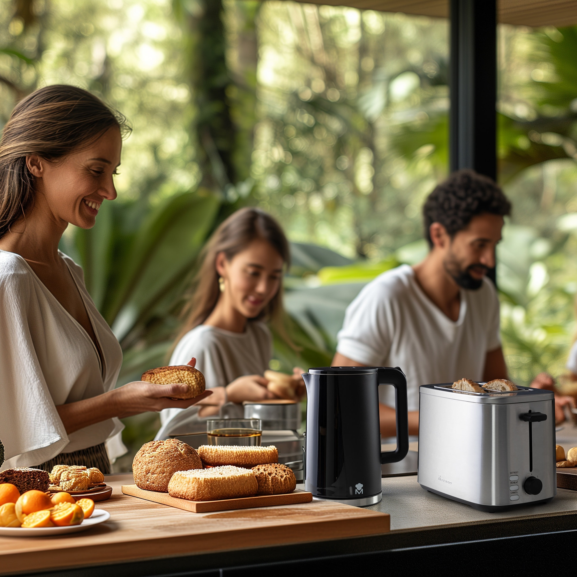 Tostadora foodies para 2 rebanadas de 800w masterpro