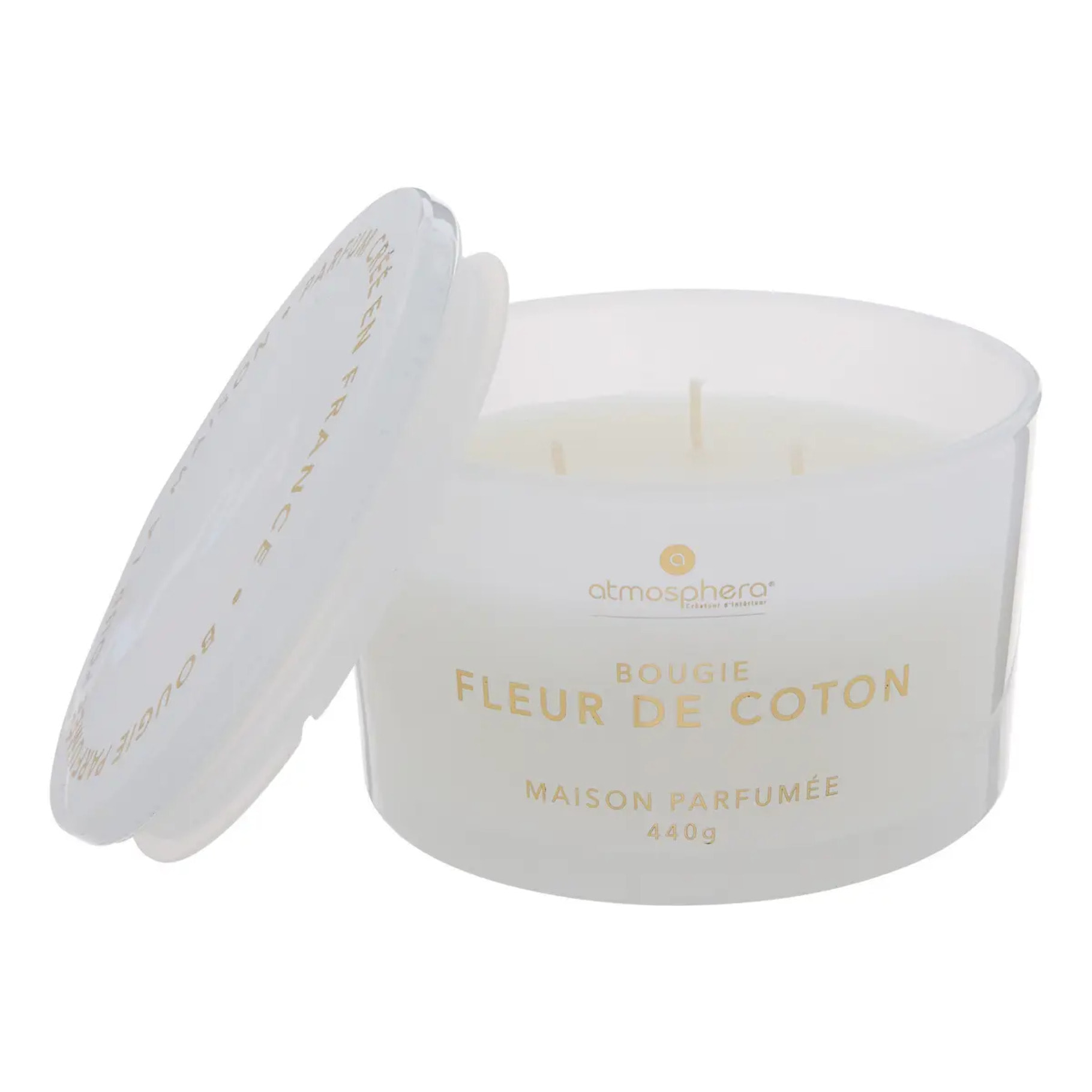 Bougie parfumée 440 g Glowy fleur de coton