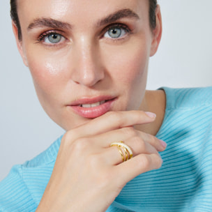 Anillo Meele acabado oro amarillo 18k